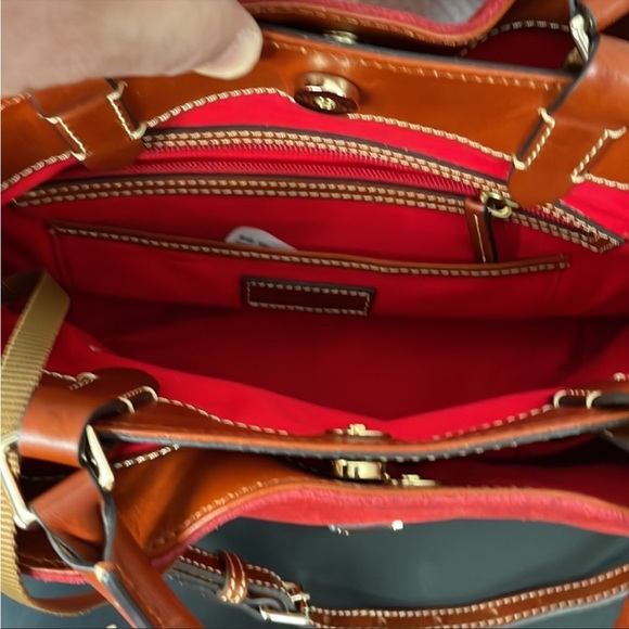 NWOT Dooney & Bourke Small Brenna Satchel in Red Suede - Picture 11 of 14